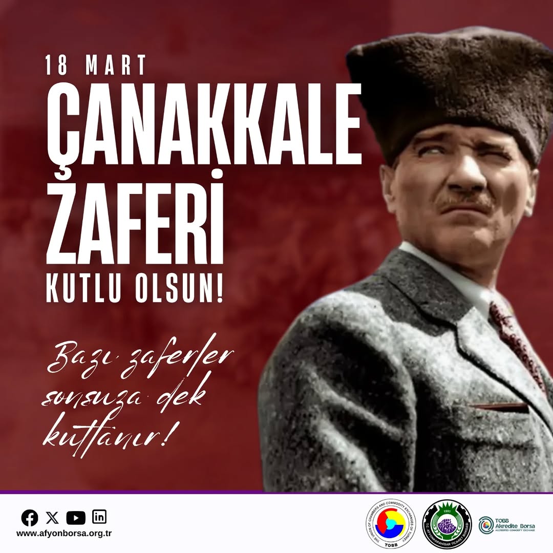 “18 Mart Çanakkale Zaferi’nin yıl dönümünde; vatan uğruna canlarını feda eden aziz şehitlerimizi rahmet,...
