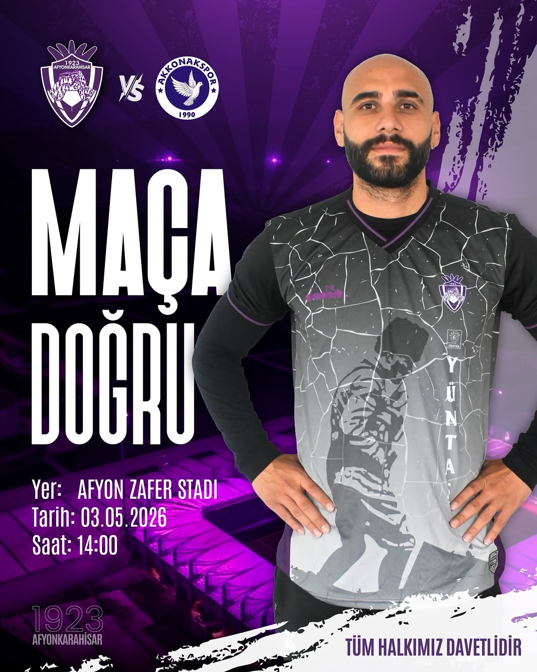 1923 Afyonkarahisar SK - Akkonakspor Maçı Öncesi Heyecan Dorukta!