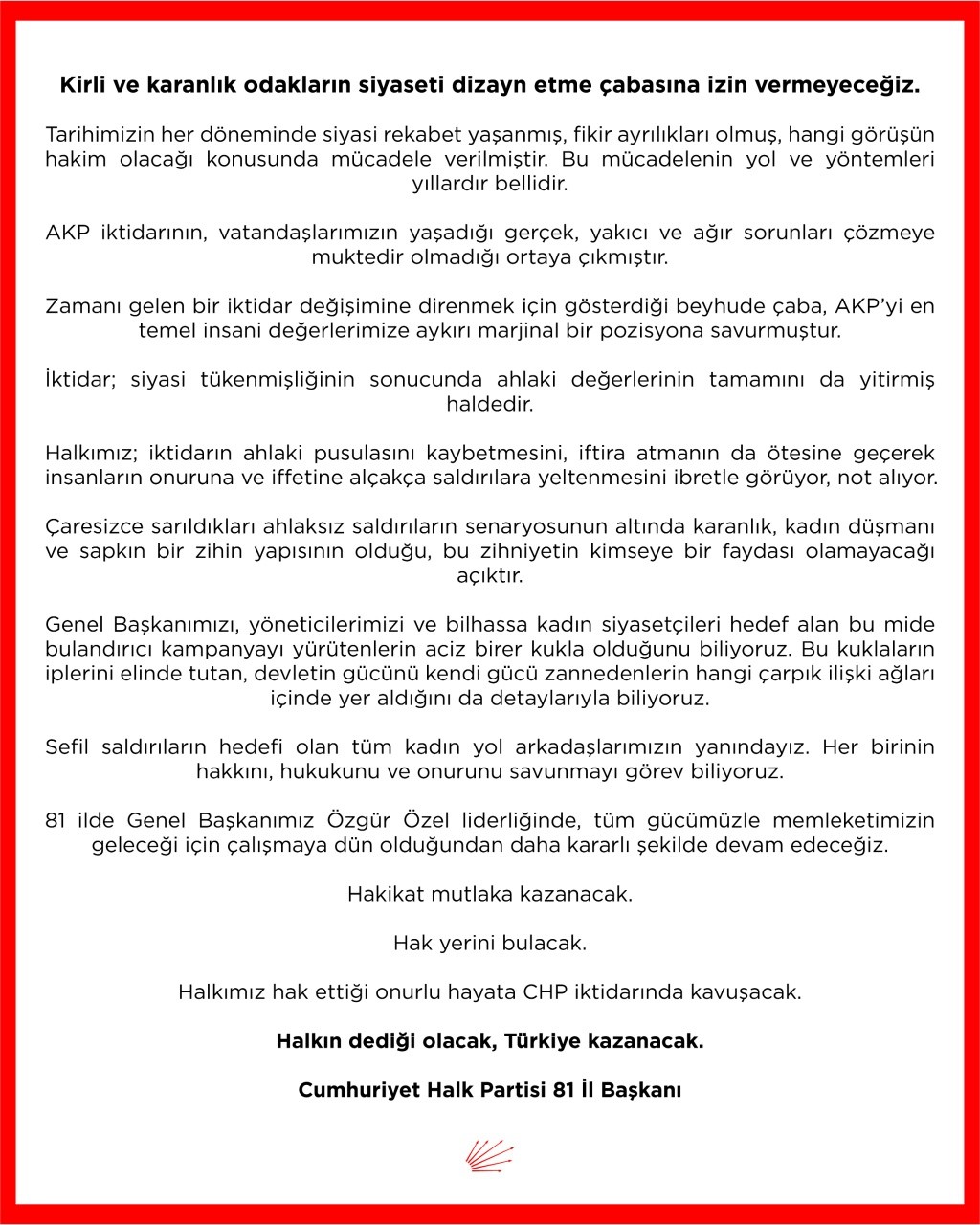 81 İl Başkanı Ortak Basın Açıklamasıyla İlgili Son Dakika Gelişmesi