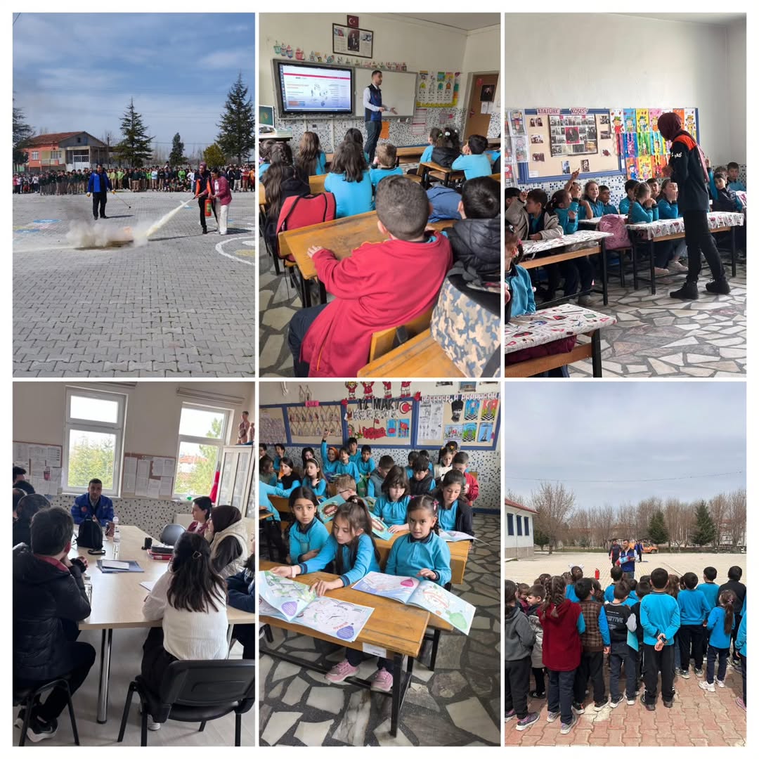 Afet Farkındalık Eğitimi Küçükhüyük İlkokulu ve Ortaokulu'nda Verildi