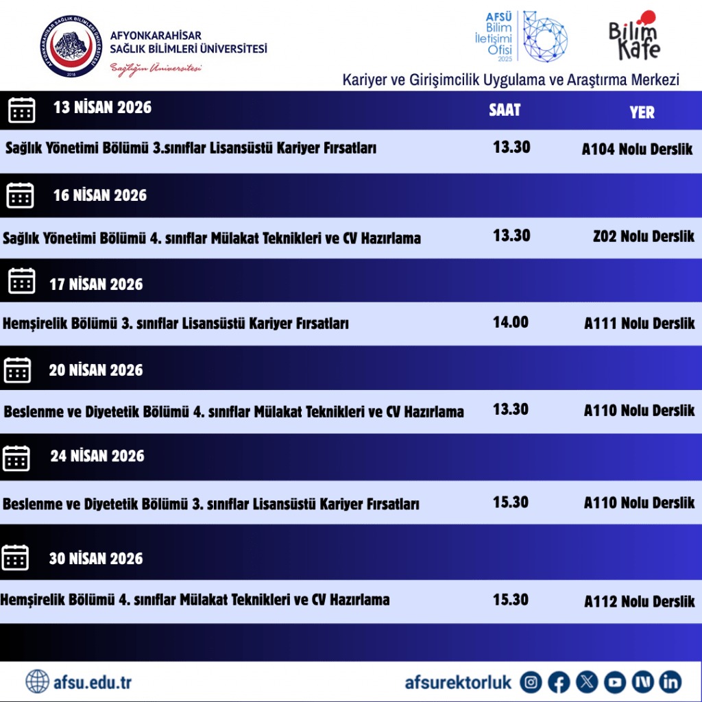 AFSÜ'den Mülakat Teknikleri ve CV Hazırlama Eğitimleri