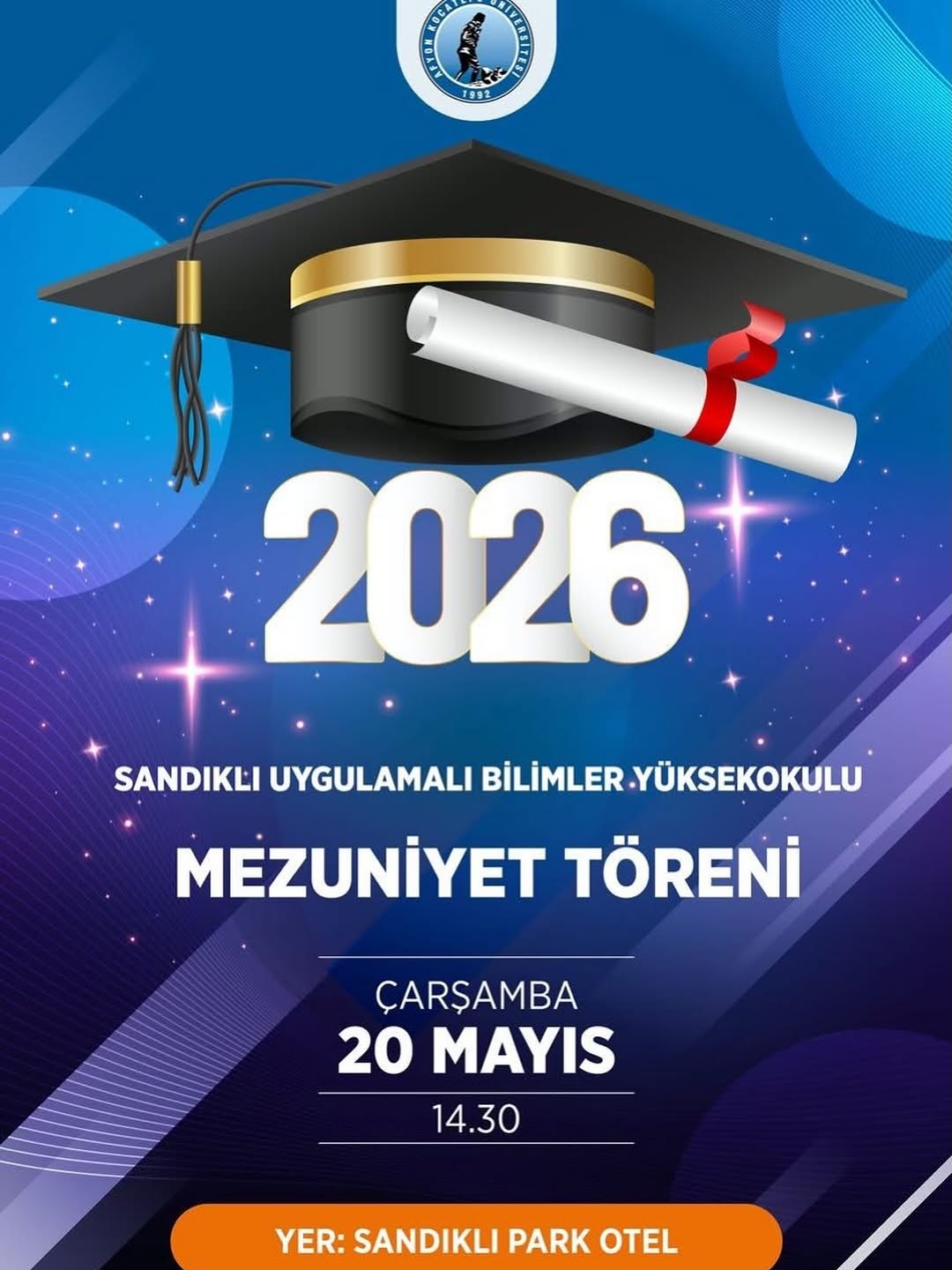 Afyon Kocatepe Üniversitesi Mezuniyet Töreni Bugün!