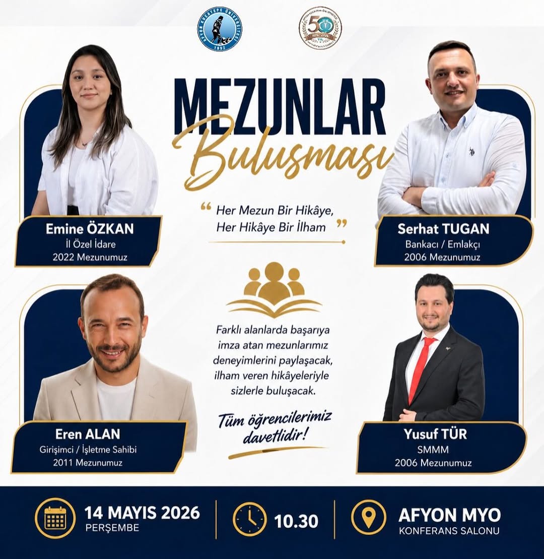 Afyon Kocatepe Üniversitesi'nden Mezunlar İçin İlham Verici Buluşma