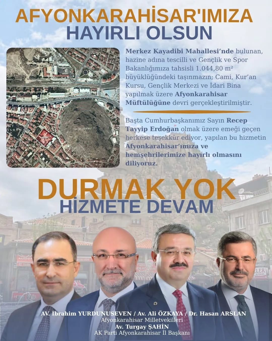 Afyonkarahisar Kayadibi Mahallesine Yatırım Müjdesi