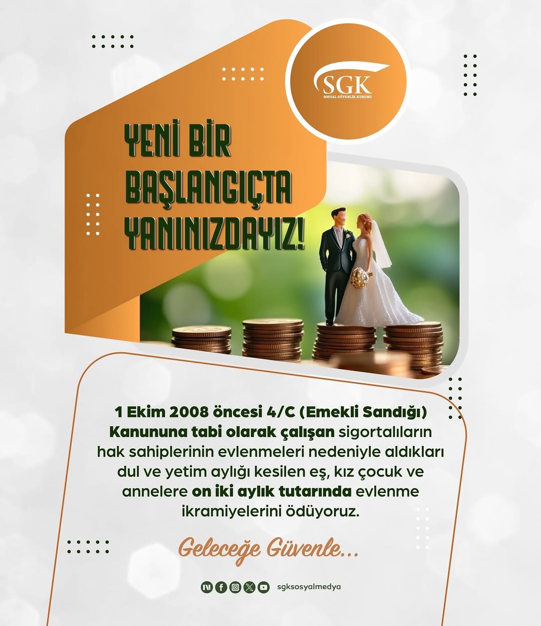 Afyonkarahisar Sgk İl Müdürlüğü Evlenme İkramiyesi Desteği Hakkında Açıklama Yaptı