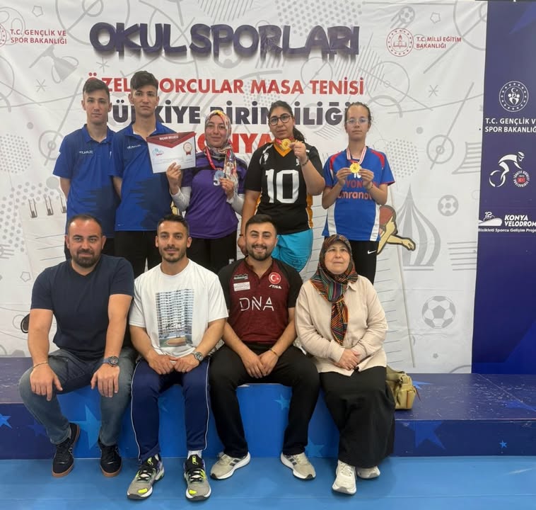 Afyonkarahisarlı Özel Sporcular Türkiye Masa Tenisi Şampiyonası'nda 4 Madalya Kazandı