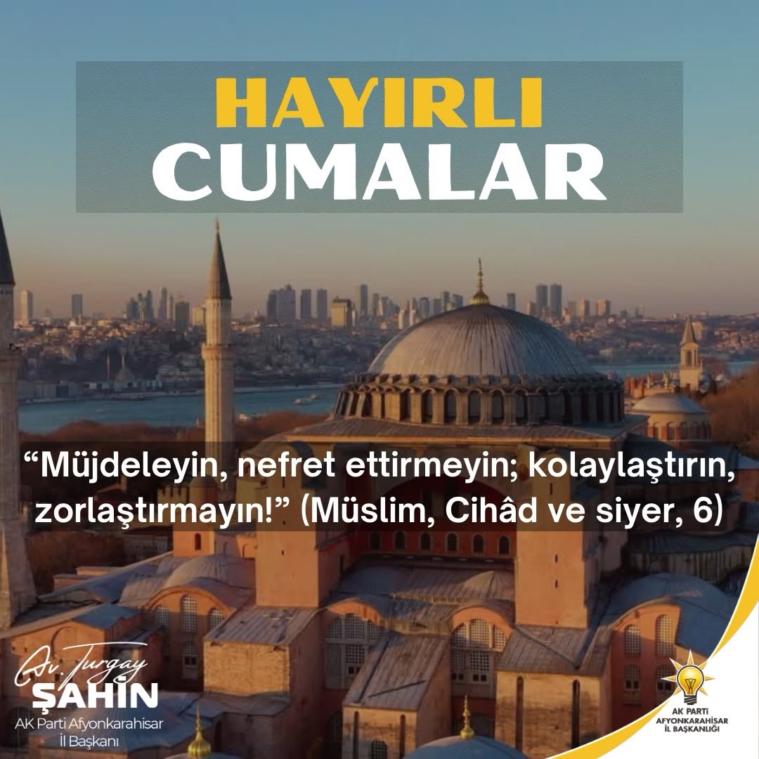 Ak Parti Afyonkarahisar İl Başkanı Avukat Turgay Şahin'den Önemli Açıklama