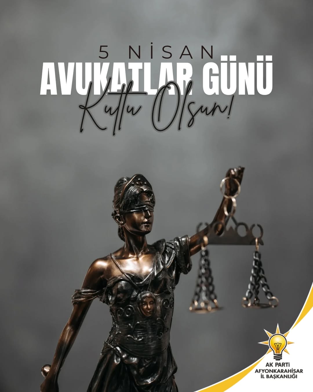 AK Parti Afyonkarahisar İl Başkanlığı'ndan Avukatlar Günü Kutlaması