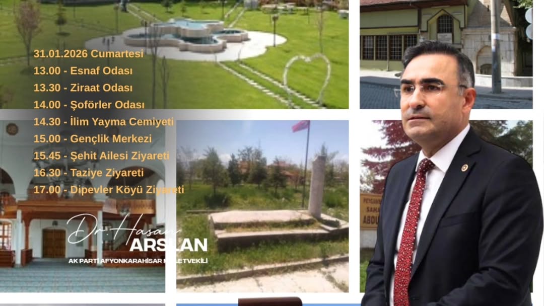 Ak Parti Milletvekili Hasan Arslan Bolvadin Ziyareti
