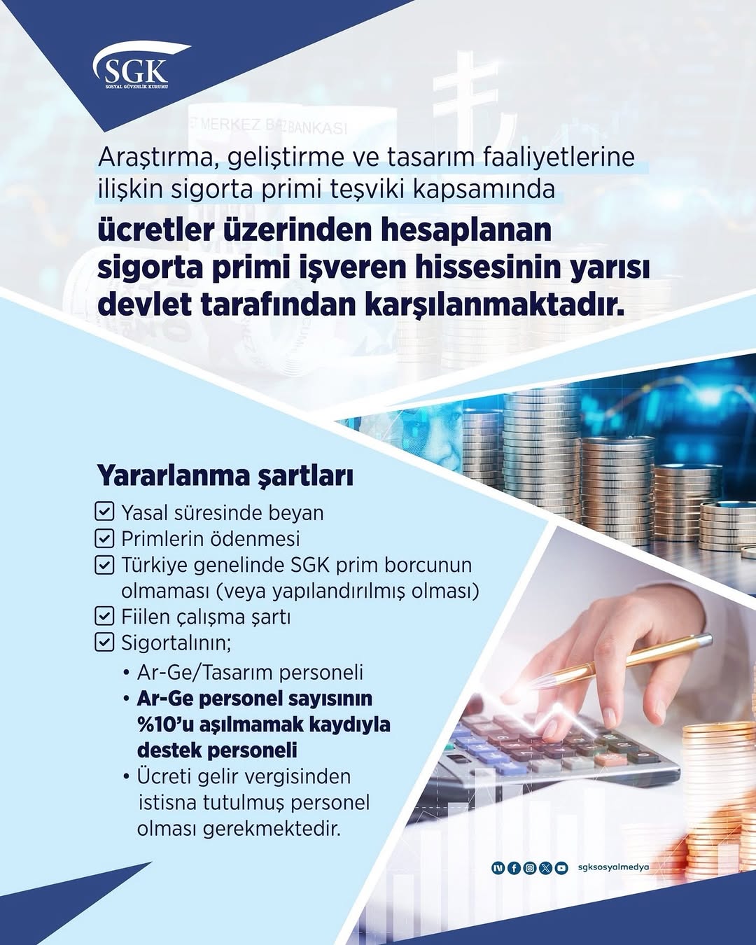 Araştırma, Geliştirme ve Tasarım Faaliyetlerine İlişkin Sigorta Prim Teşviki Hakkında Açıklama