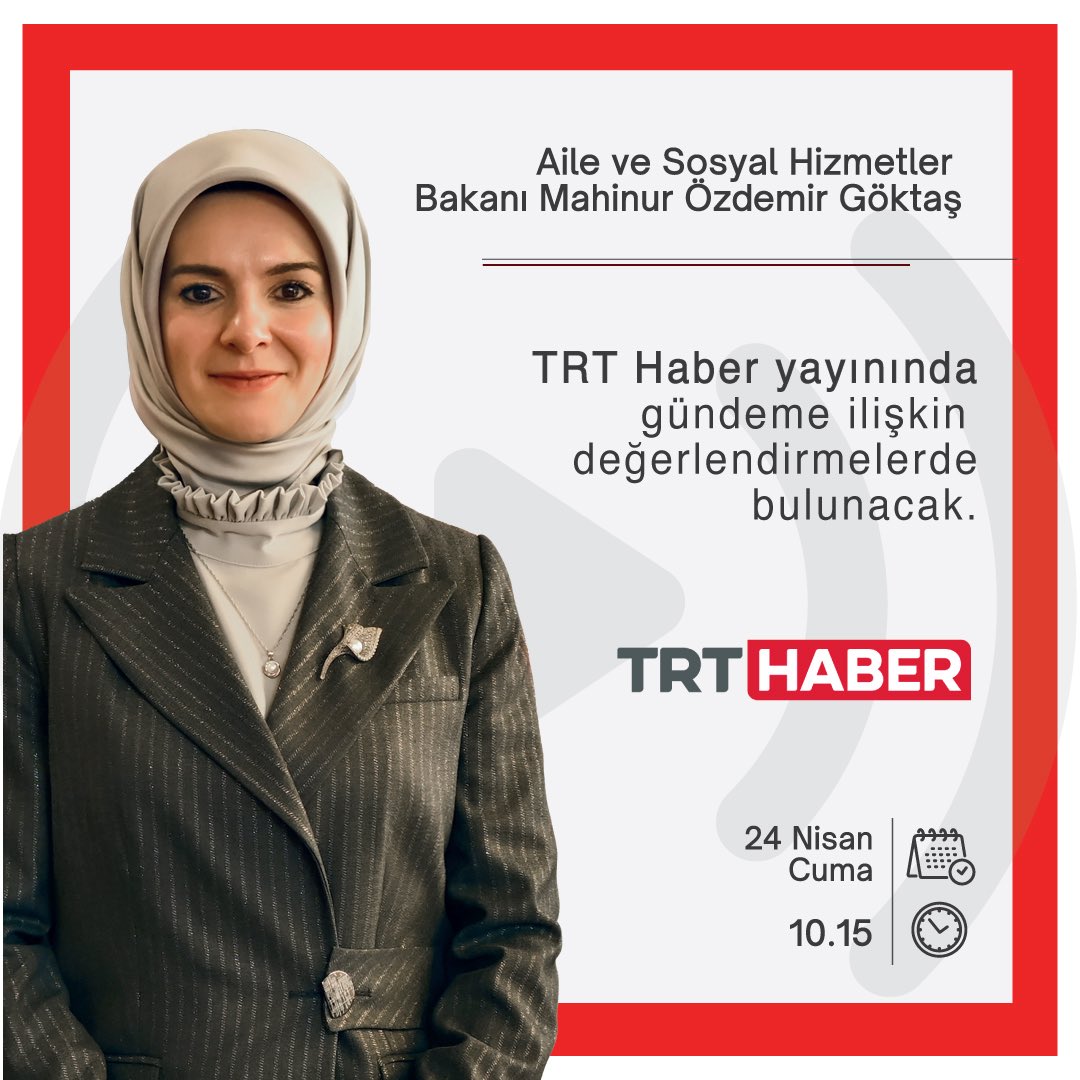 Bakan Özdemir Göktaş TRT Haber'de açıklama yapacak