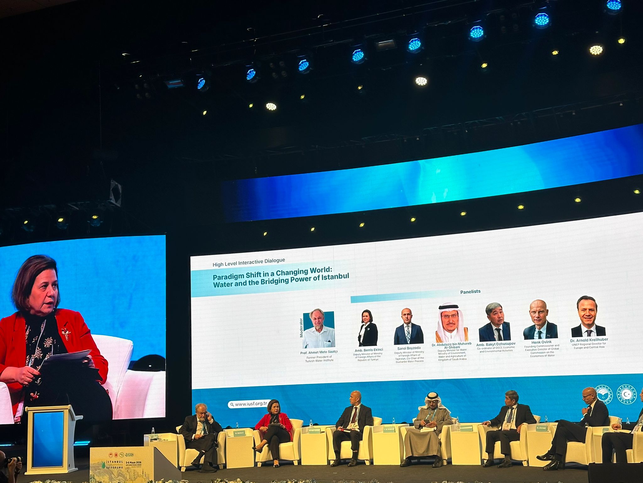Berris Ekinci, İstanbul Su Forumu'nda panelist olarak yer aldı