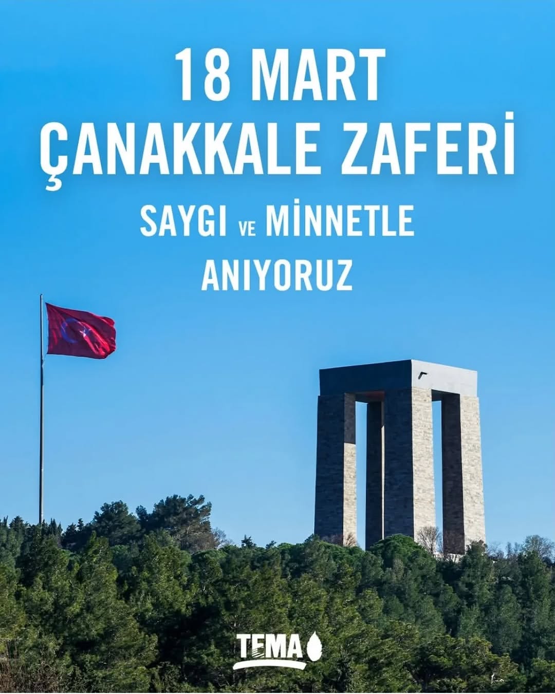 Çanakkale Zaferi'nin 111. Yıldönümünde Gazi Mustafa Kemal Atatürk'ü ve Şehitlerimizi Saygıyla Anıyoruz