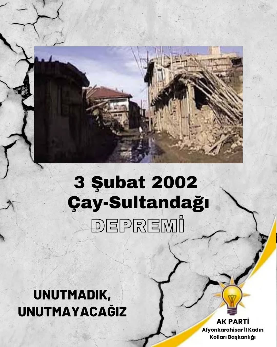 Çay ve Sultandağı Depremi Kurbanları Anıldı