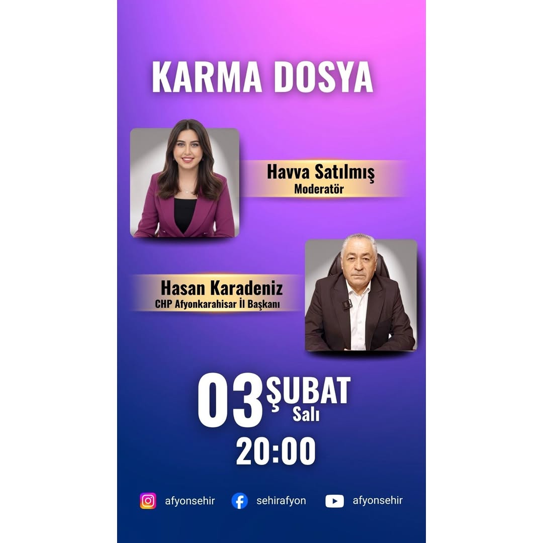 CHP Afyonkarahisar İl Başkanı Hasan Karadeniz, Afyon Şehir'de Gündemi Değerlendirecek