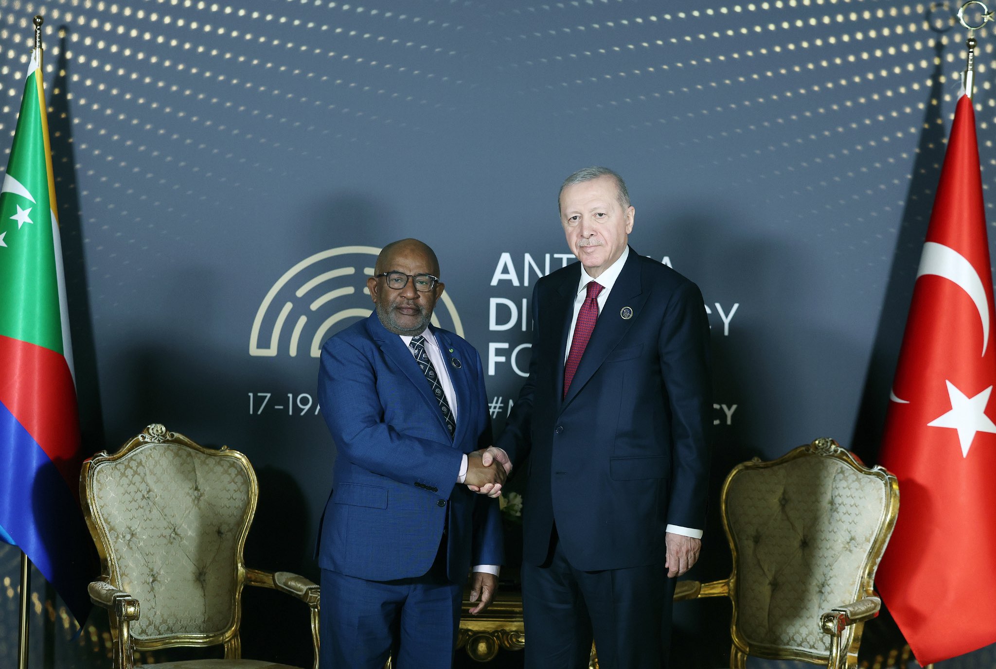 Cumhurbaşkanı Erdoğan, Komorlar Cumhurbaşkanı ile görüştü