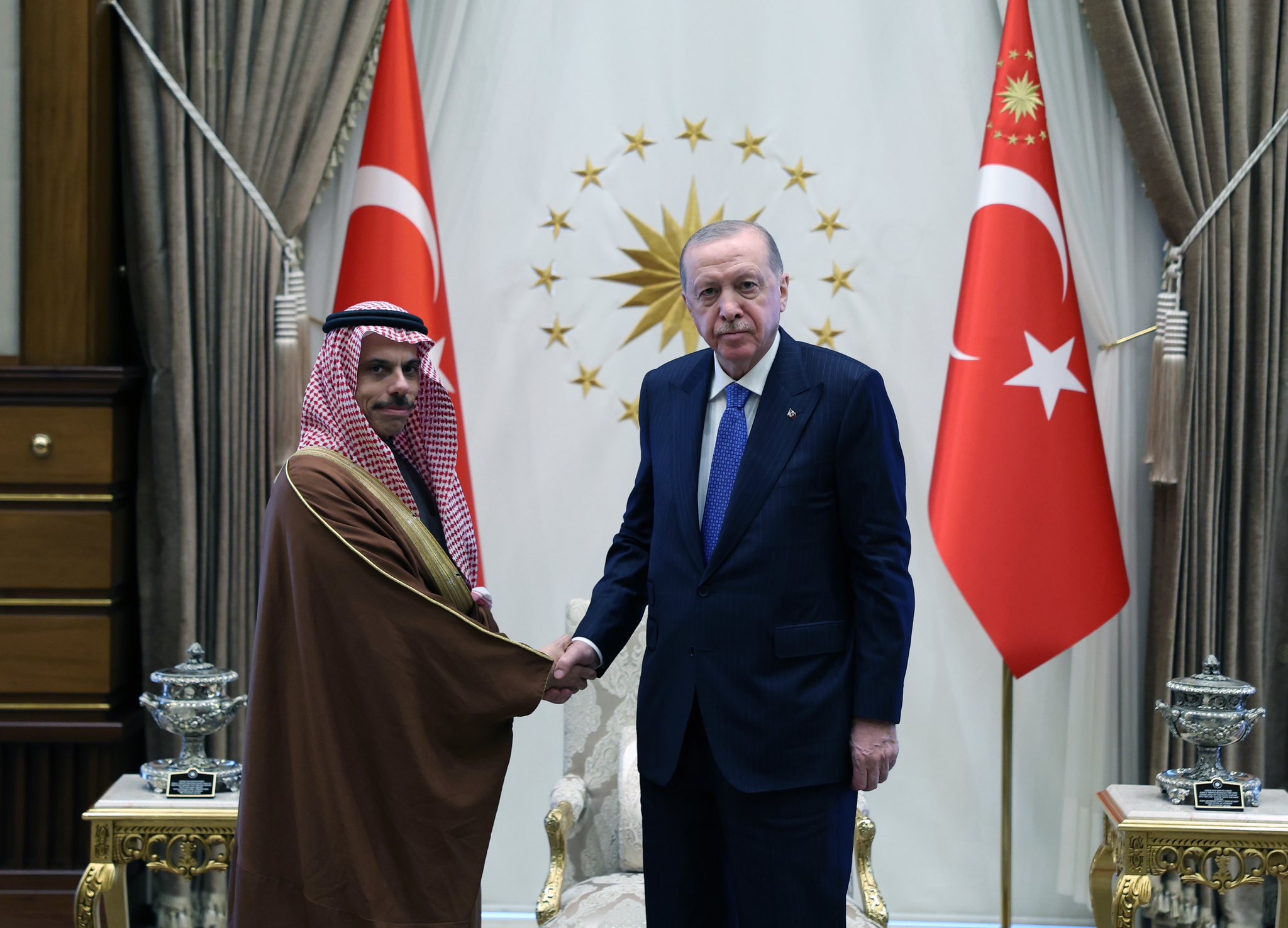 Cumhurbaşkanı Erdoğan, Suudi Dışişleri Bakanı'nı kabul etti