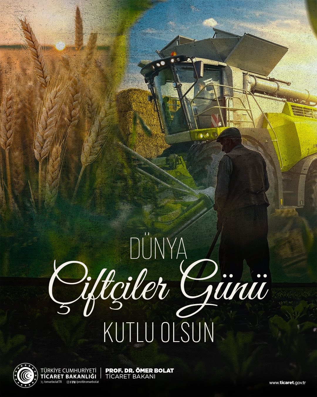 Dünya Çiftçiler Günü'nde üreticilere destek mesajı