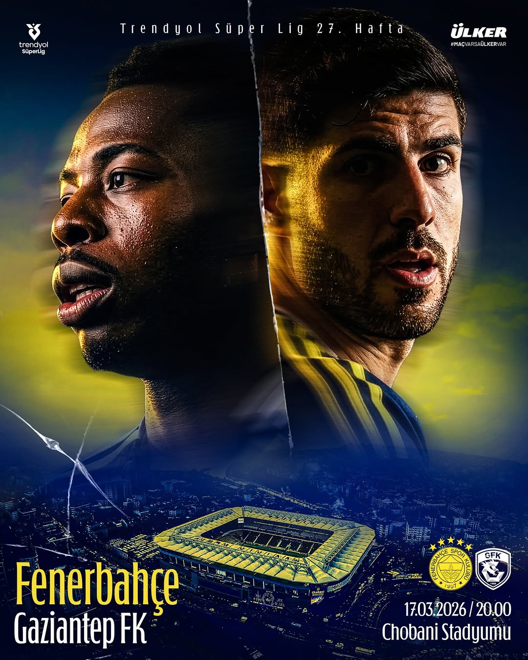 Fenerbahçe, Gaziantep FK ile Trendyol Süper Lig'de Karşılaşacak