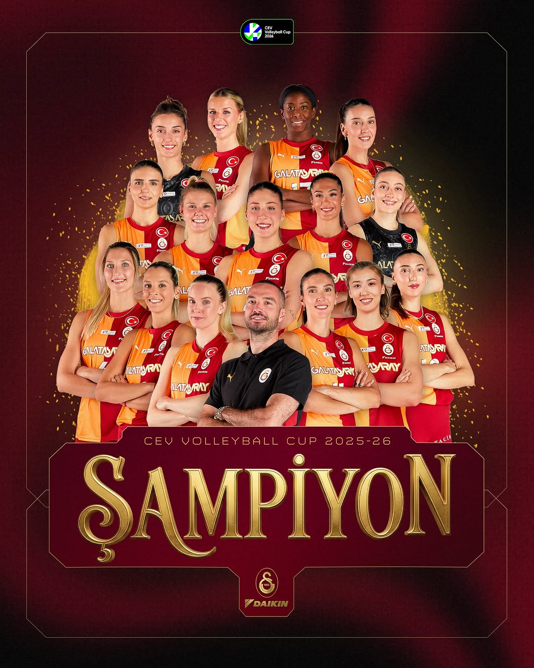 Galatasaray Daikin, Süper Lig'de Namaglup Şampiyon Oldu