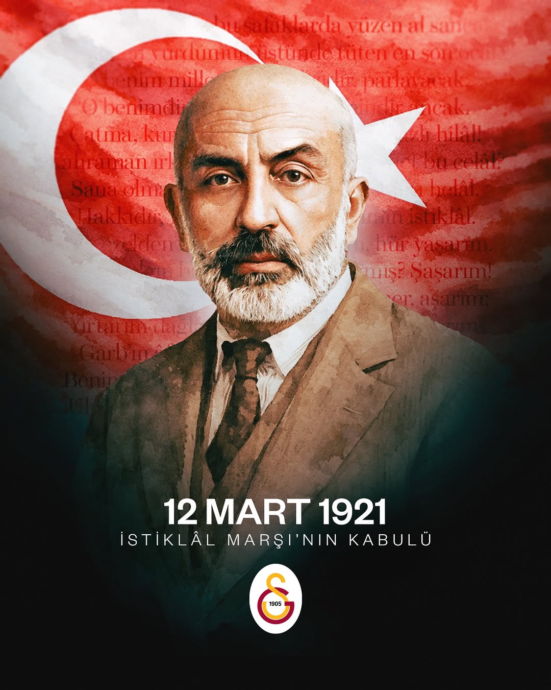 Galatasaray Spor Kulübü'nden İstiklâl Marşı Paylaşımı