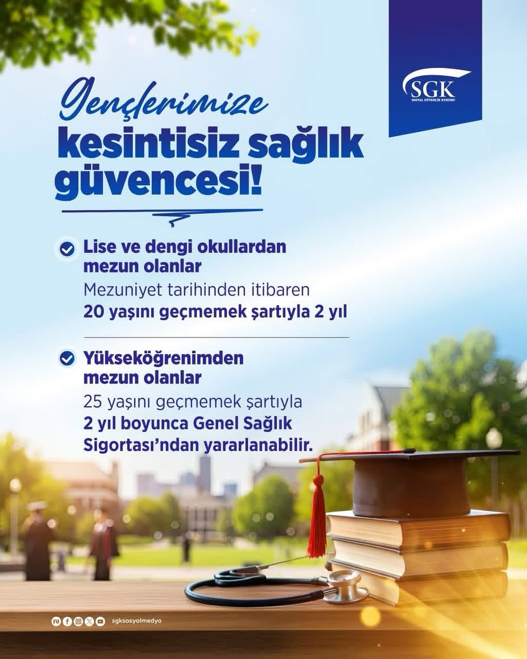 Gençlerimize Kesintisiz Sağlık Güvencesi!