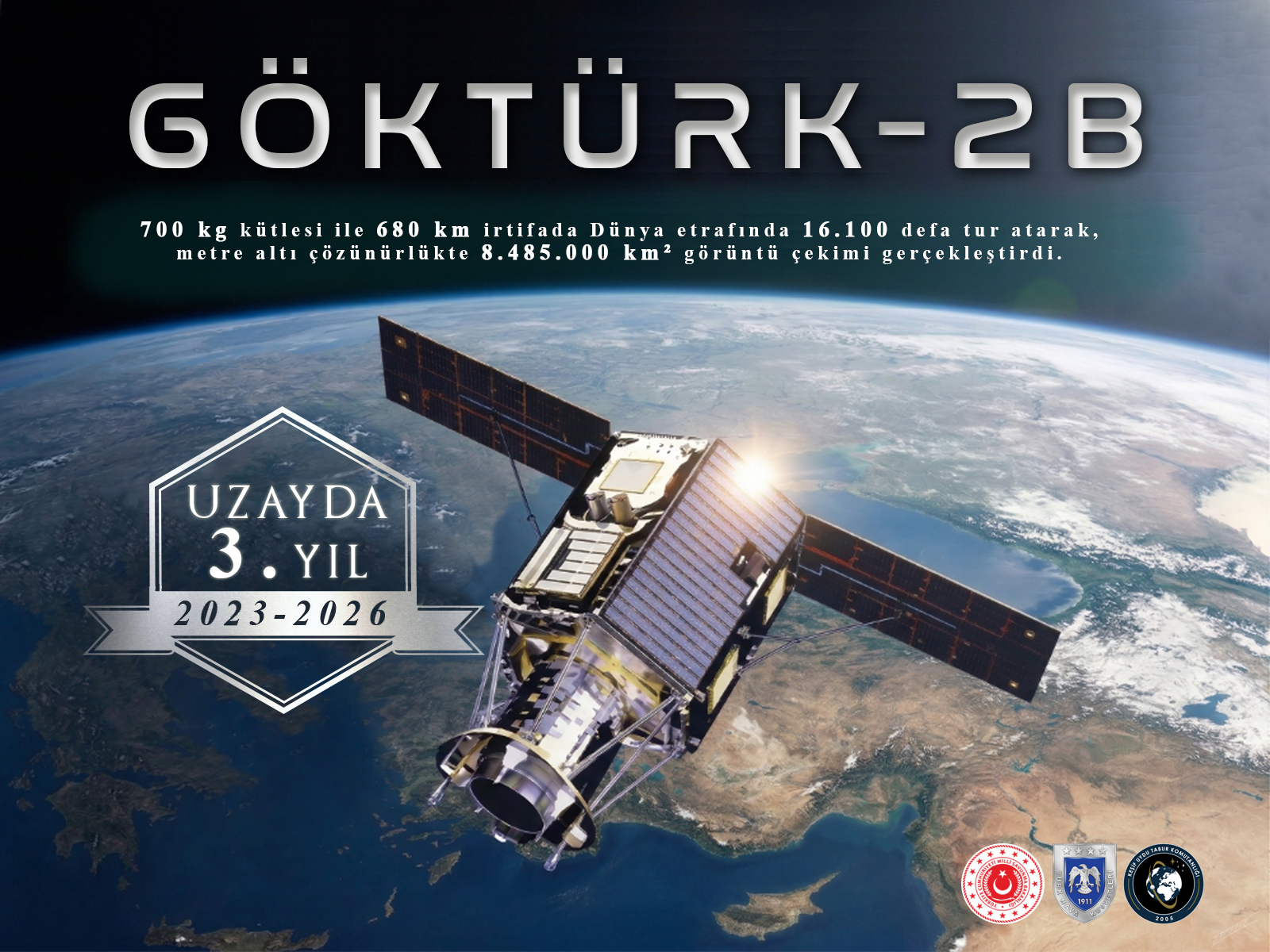 Göktürk-2B Uydu'su Üçüncü Yılını Kutladı