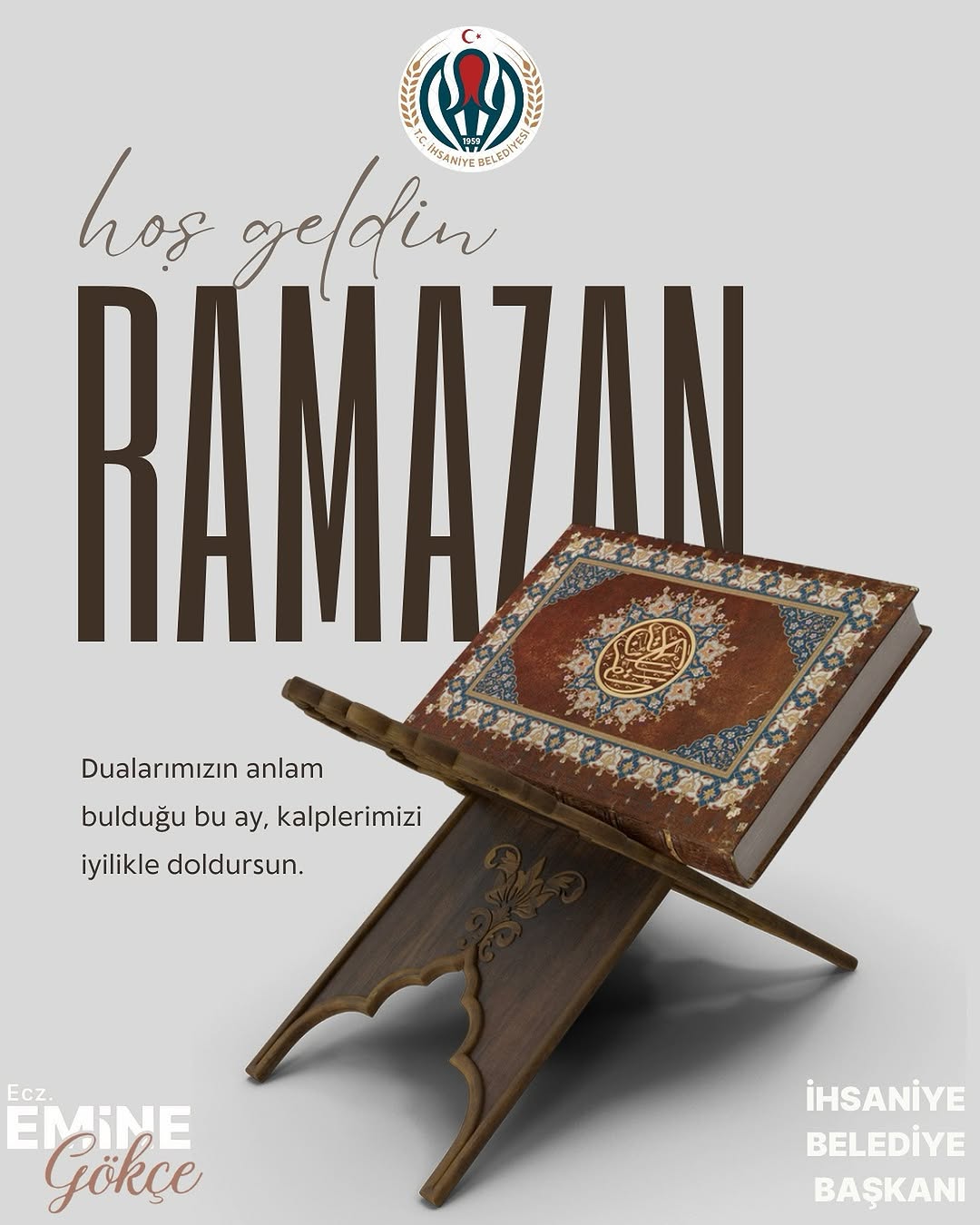 İhsaniye Belediye Başkanı Emine Gökçe'nin Ramazan-ı Şerif Mesajı