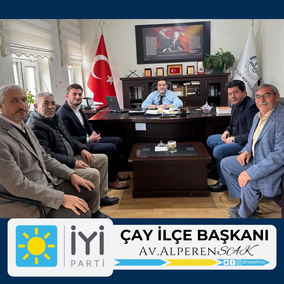 İYİ Parti İlçe Teşkilatından İlçe Müftüsüne Hayırlı Olsun Ziyareti