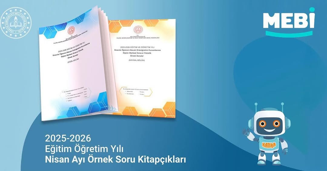 LGS Öğrencileri İçin Nisan Ayı Örnek Soruları MEBİ'de Yayımlandı