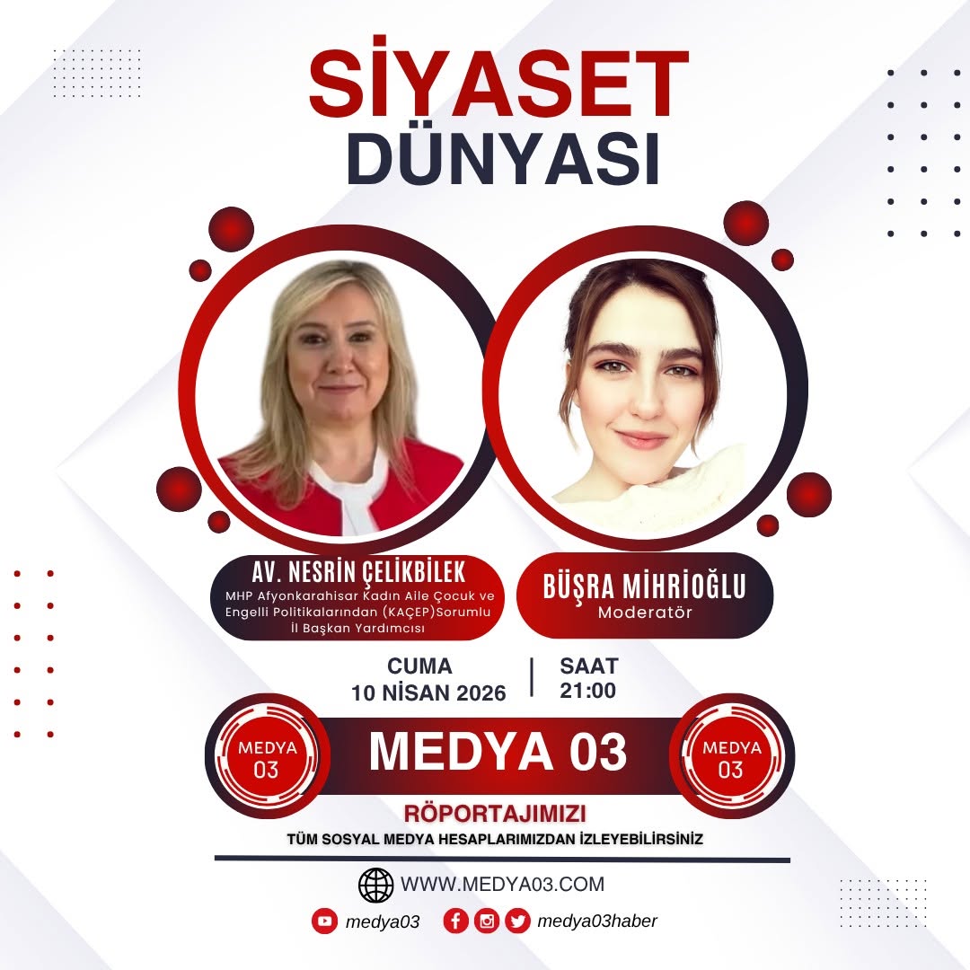 Medya03'te Büşra Mihrioğlu'nun moderatörlüğünde, MHP İl Başkan Yardımcısı ve KAÇEP Sorumlu Başkanı Av....
