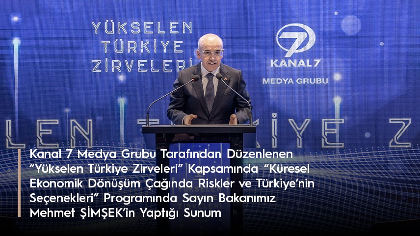 Mehmet Şimşek'in konuşması Kanal 7'de yayımlandı