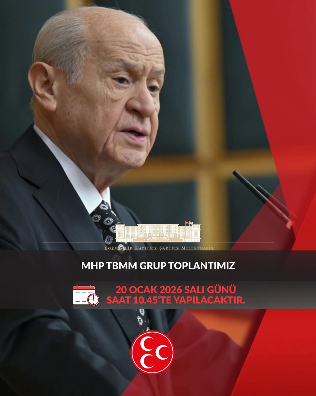 MHP TBMM Grup Toplantısı Yarın Saat 10.45'te Gerçekleşecek