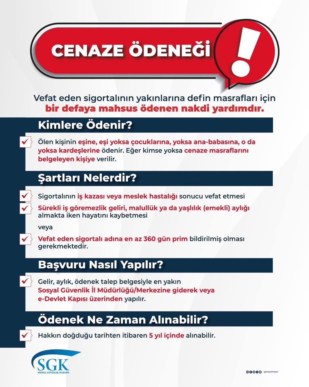 SGK Afyonkarahisar İl Müdürlüğü'nden Cenaze Ödeneği Açıklaması
