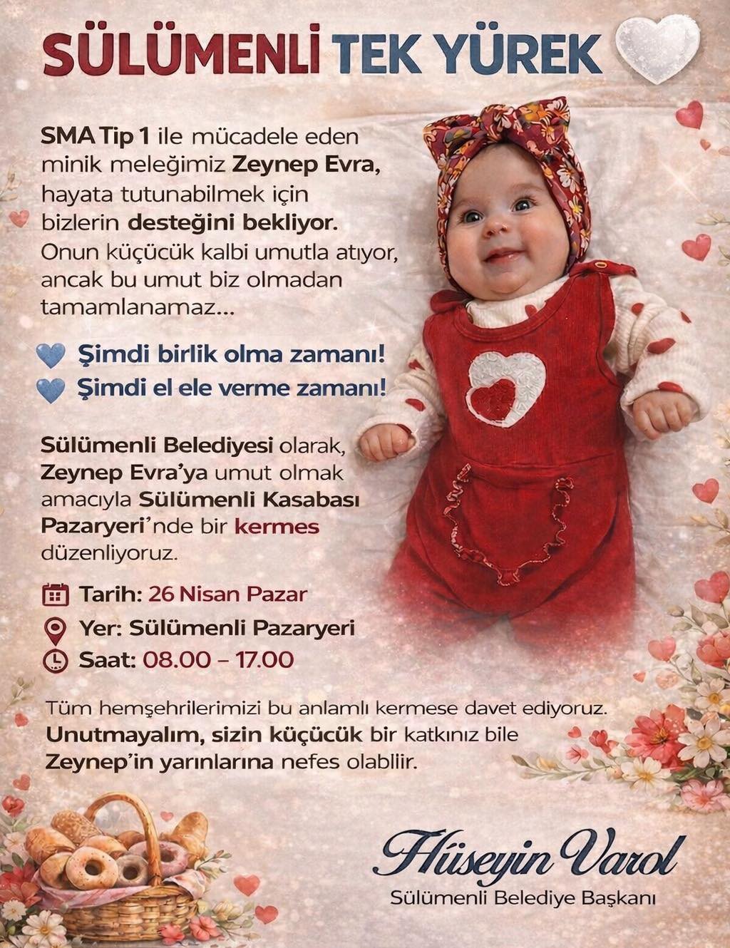 Sülümenli Belediye Başkanı Hüseyin Varol'dan Kermes Duyurusu
