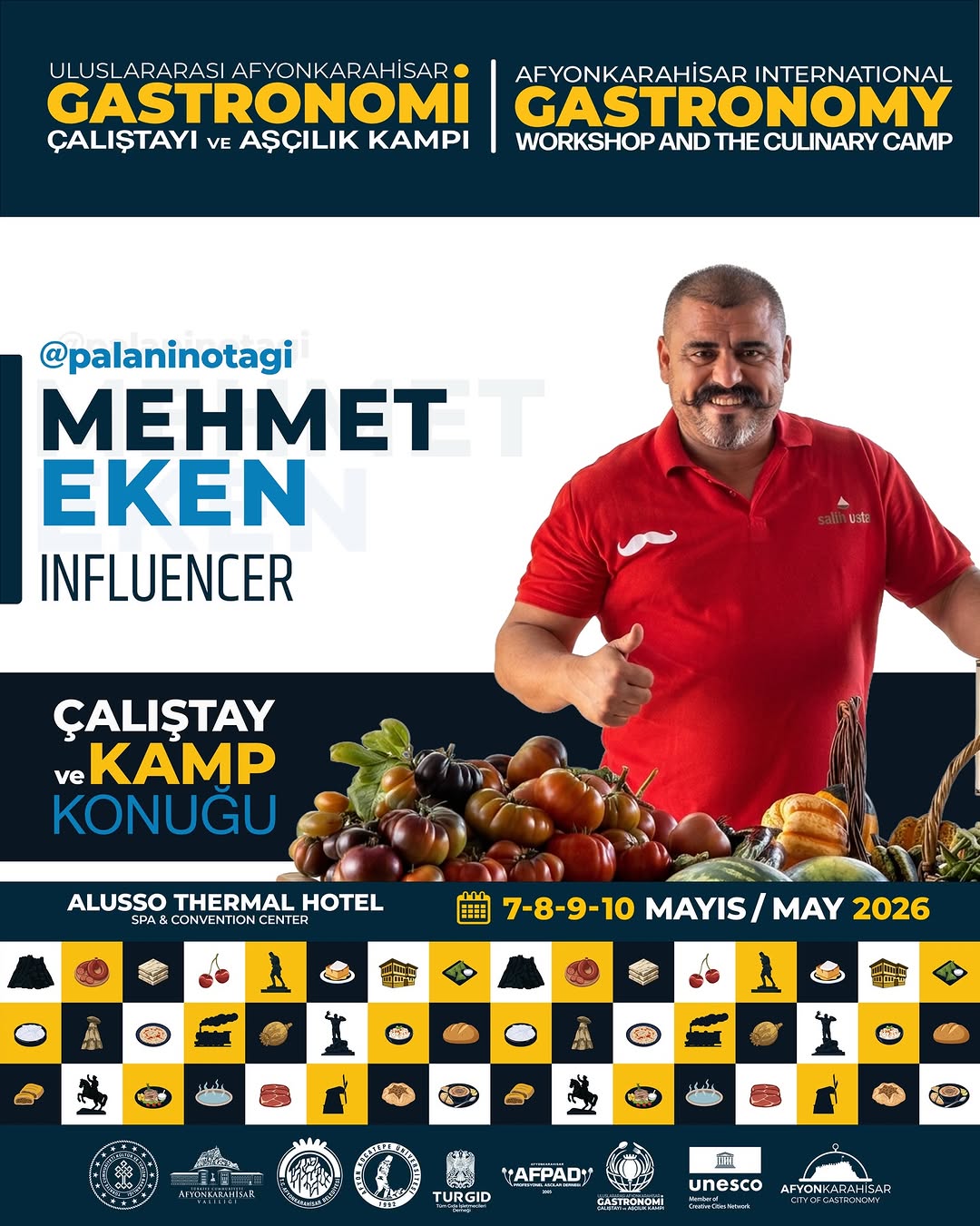 Uluslararası Afyonkarahisar Gastronomi Çalıştayı ve Aşçılık Kampı Düzenleniyor