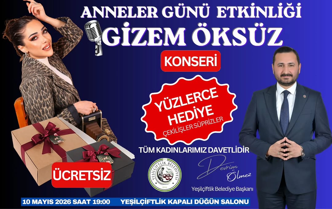 YeşilÇiftlik Belediyesi Anneler Günü Etkinliği