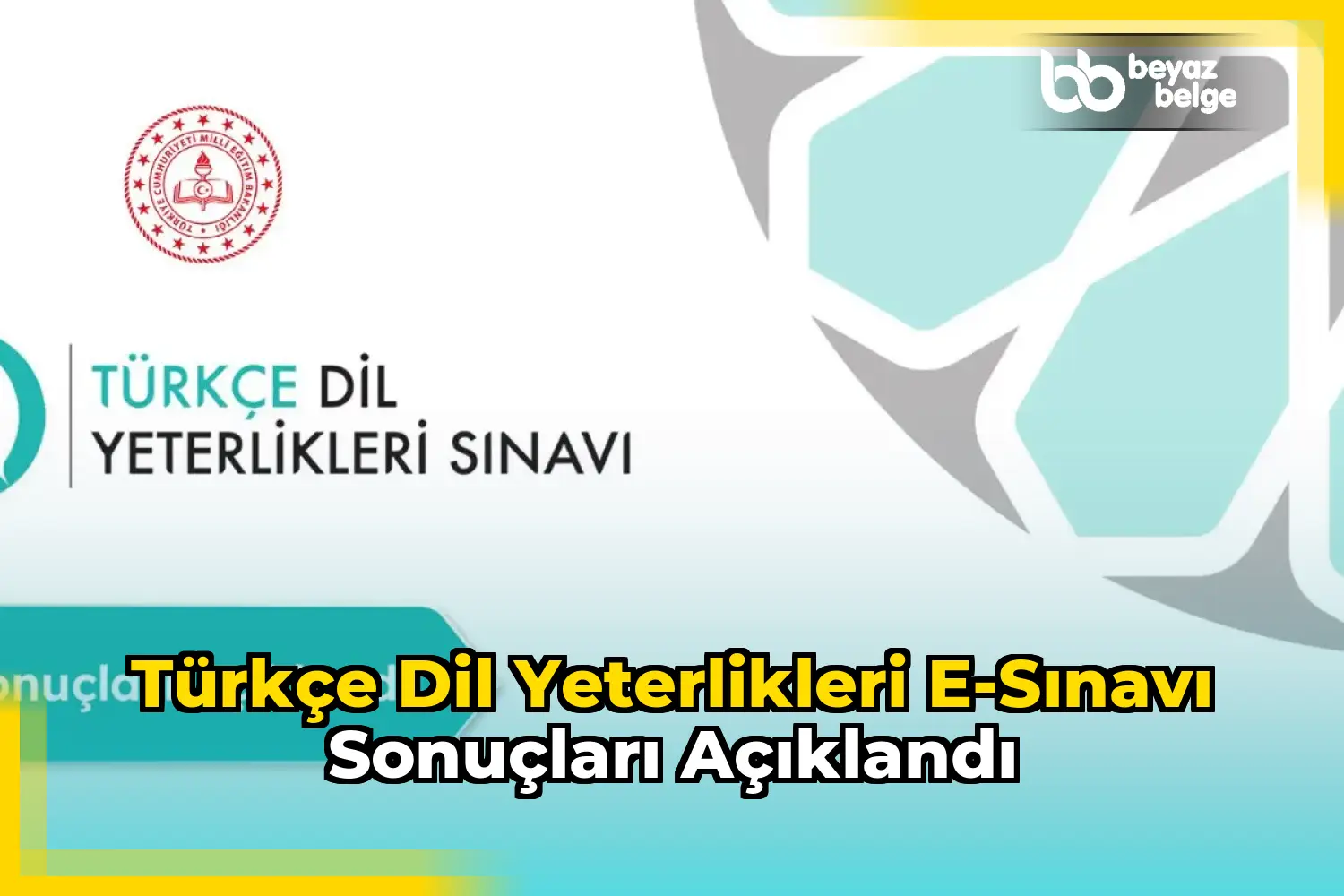 Türkçe Dil Yeterlikleri e-Sınavı sonuçları açıklandı