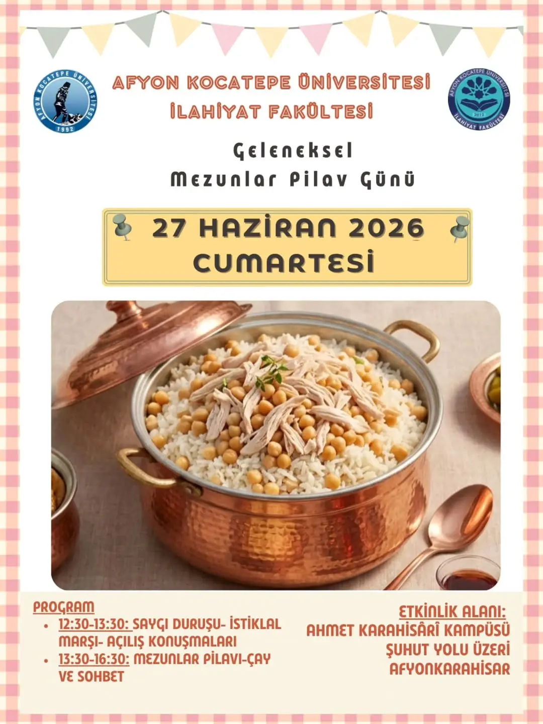 Afyon Kocatepe Üniversitesi İlahiyat Fakültesi Mezunlarını Buluşturuyor!