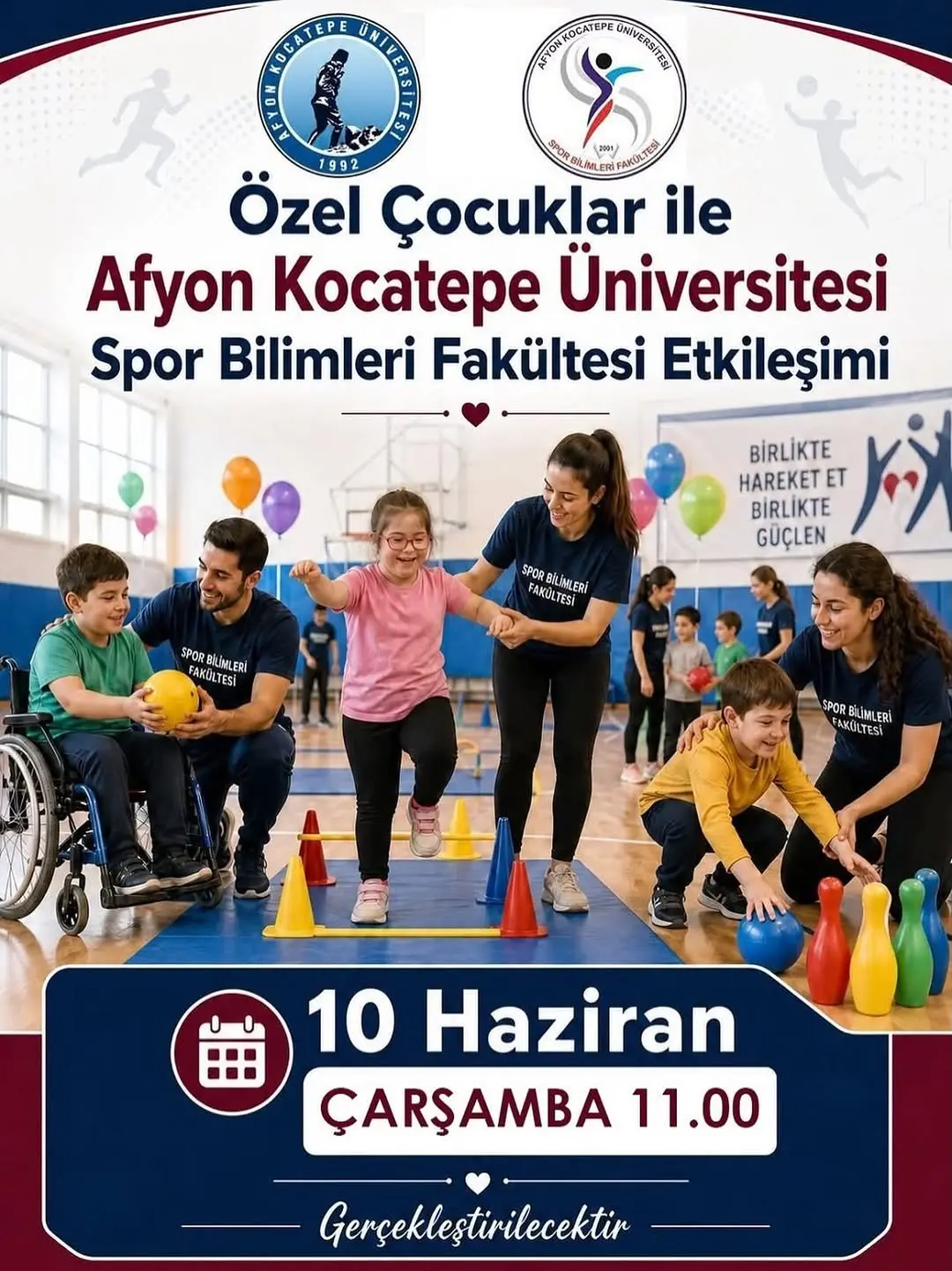 Afyon Kocatepe Üniversitesi'nden Özel Çocuklar ile Spor Bilimleri Fakültesi Etkileşimi