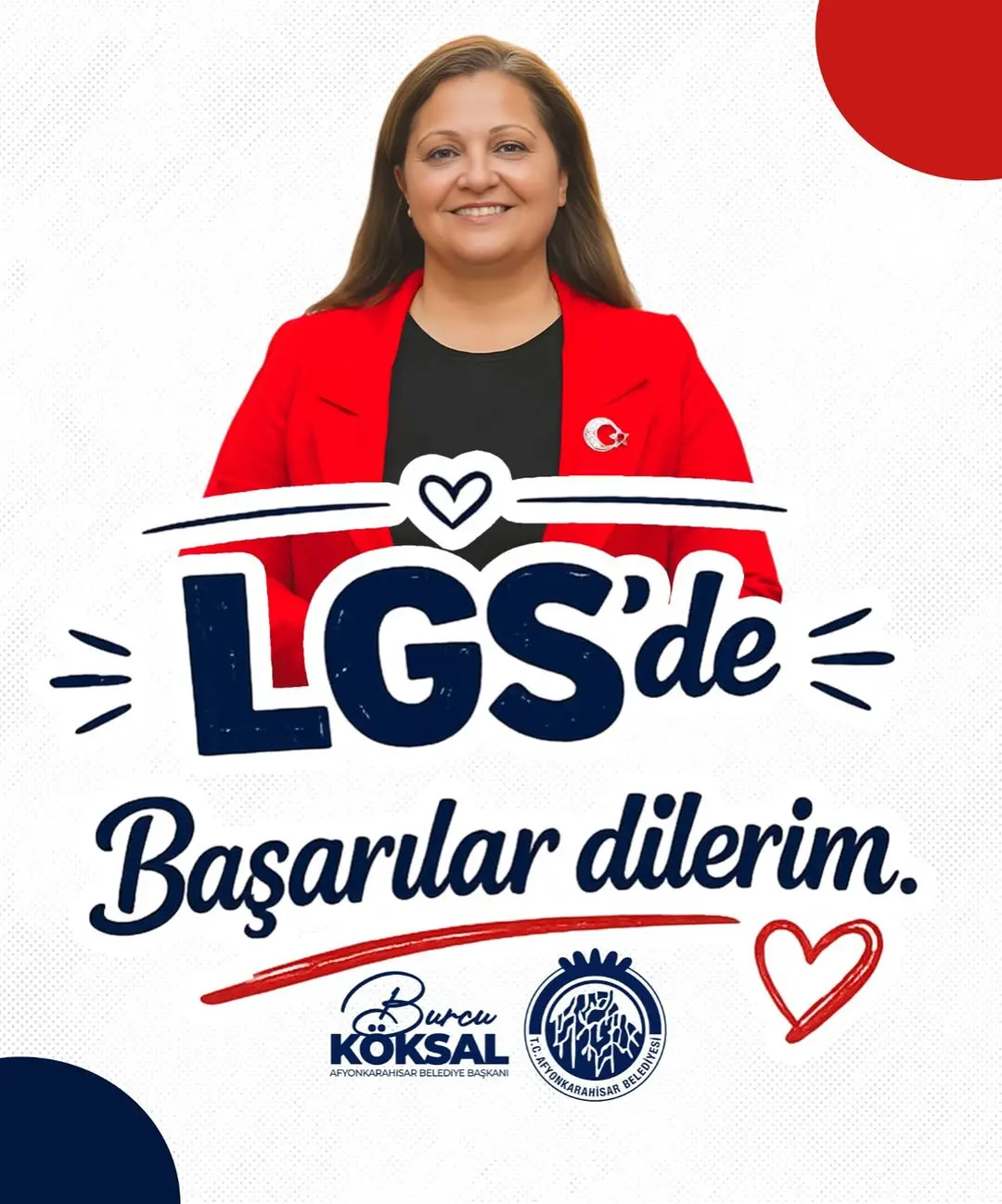 Afyonkarahisar Belediye Başkanı Burcu Köksal'dan LGS'ye Girecek Öğrencilere Başarı Dileği