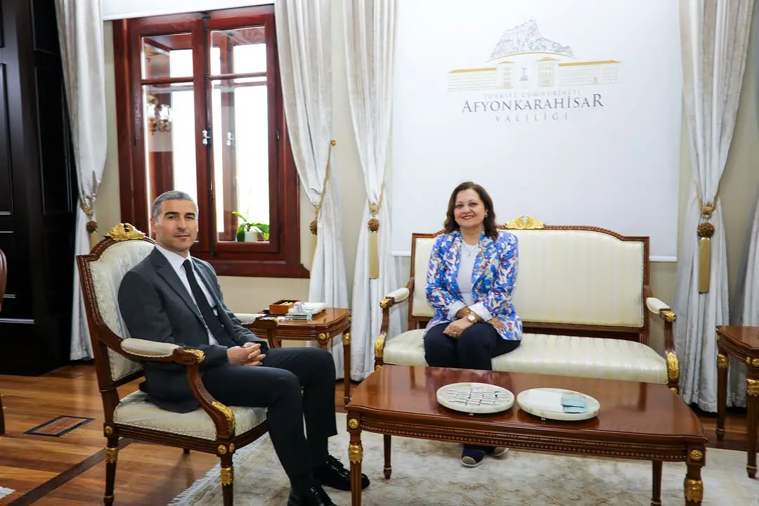 Afyonkarahisar Belediye Başkanı Burcu Köksal, Vali Dr. Naci Aktaş'ı Ziyaret Etti