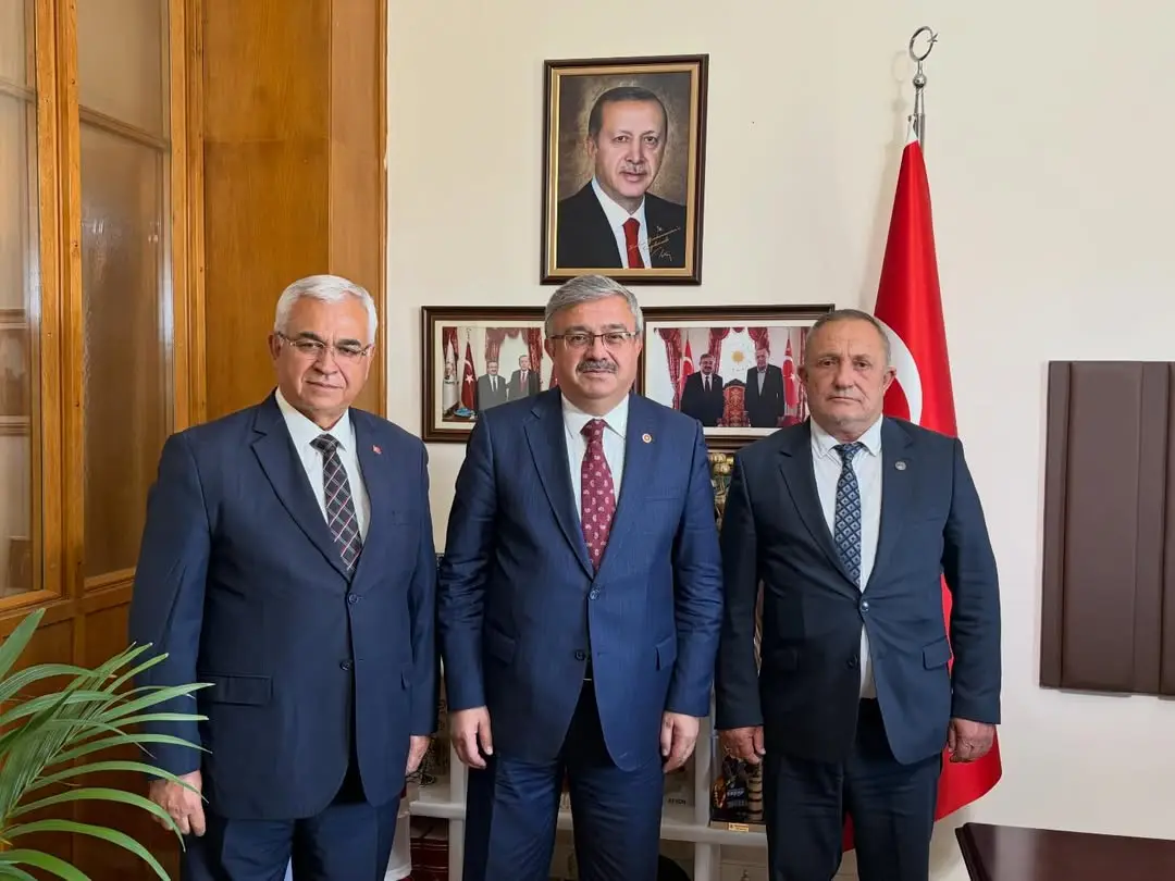 Ak Parti Milletvekili İbrahim Yurdunuseven, İsmail Aktürk ve Hacı Candan'ı TBMM'de Ağırladı