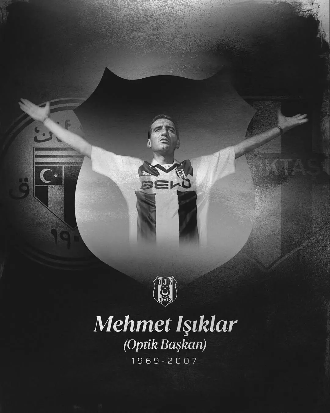 Beşiktaş Spor Kulübü'nden Mehmet Işıklar'a Vefa: Seni Unutmayacağız OptikBaşkan