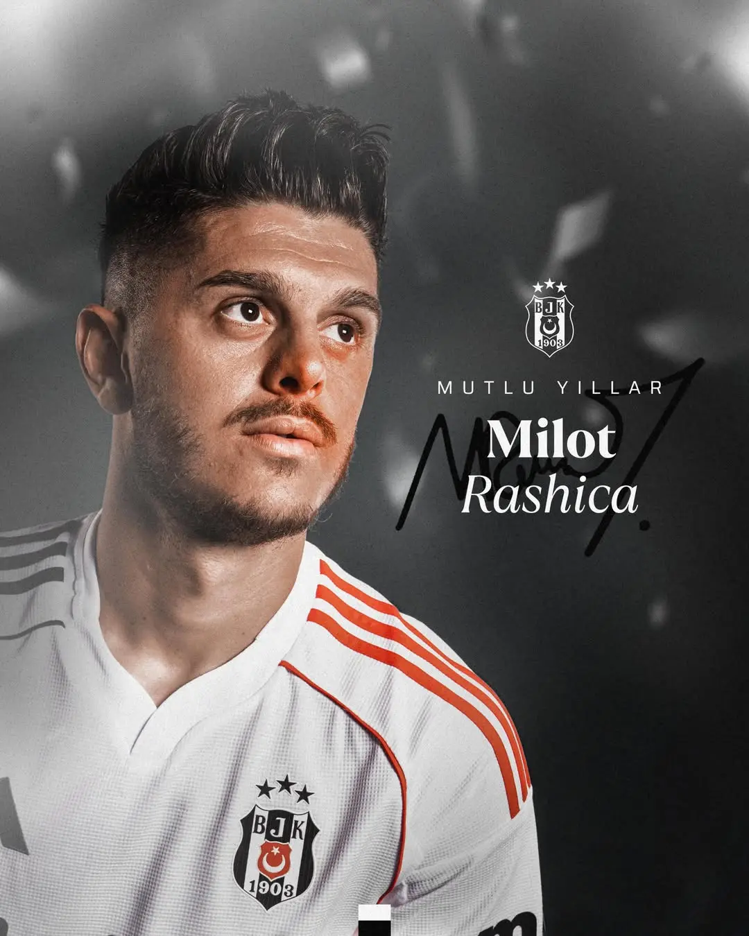 Beşiktaş Futbol Takımı Milot Rashica'nın Doğum Gününü Kutladı