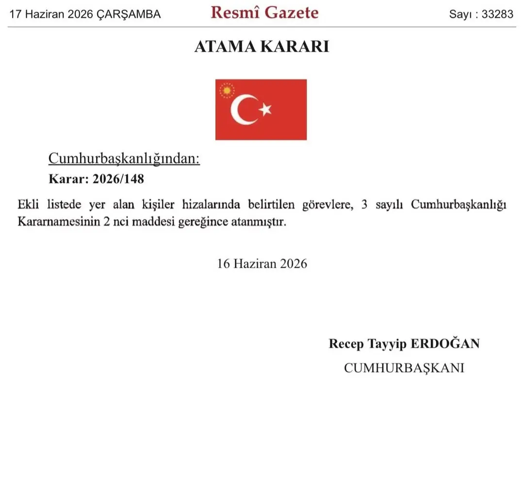 Cumhurbaşkanı Erdoğan imzalı Mülki İdare Amirleri Atama Kararnamesi Yayımlandı