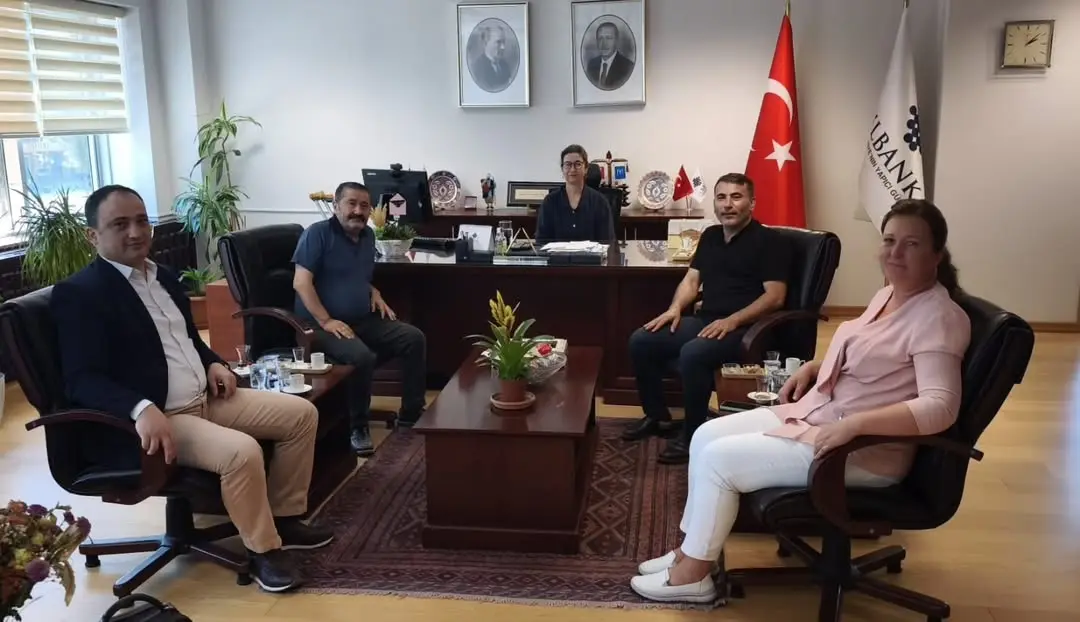 Değirmenayvalı Belediye Başkanı Halil Çelik İle İLBANK Müdürü Meral Emel Hanım Arasında İstişare Toplantısı