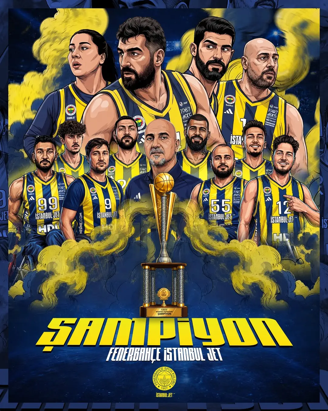 Fenerbahçe İstanbul Jet, Tekerlekli Sandalye Basketbol Süper Ligi Şampiyonu Oldu