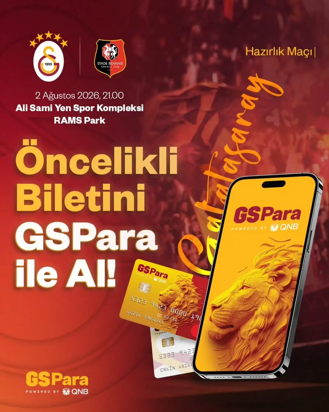 Galatasaray'dan Öncelikli Bilet Fırsatı: GSPara ile Maça Özel Kampanya!