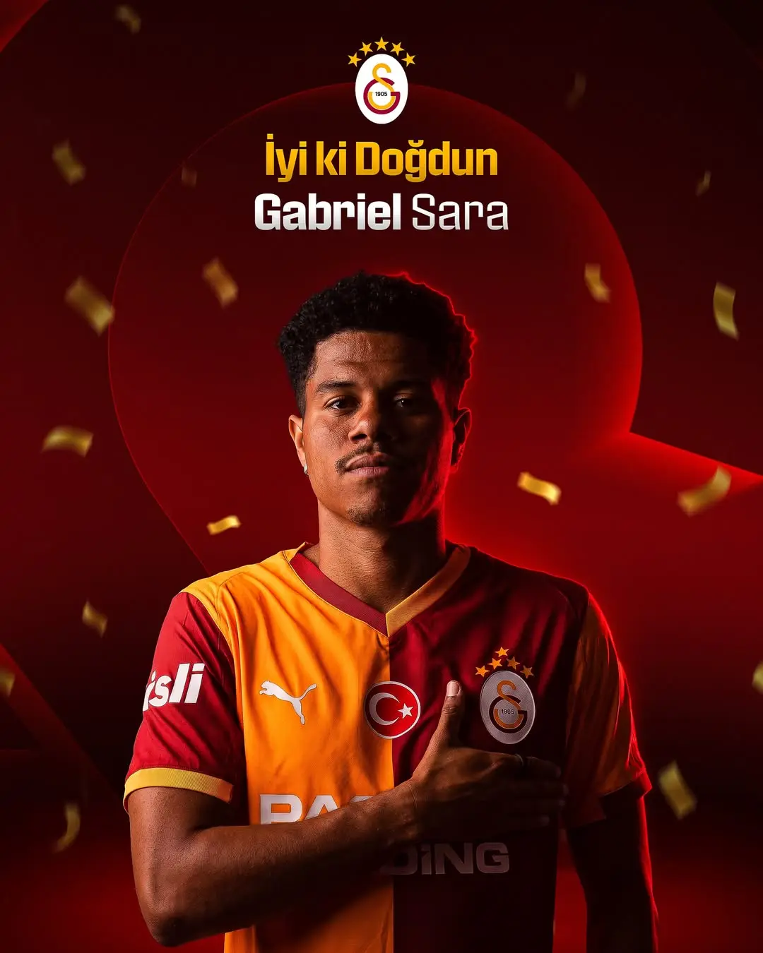 Galatasaray Futbolcusu Gabriel Sara'nın Doğum Günü Kutlaması